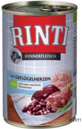 Rinti Kennerfleisch Wet Food Dogs in Cans with Poultry Grain-Free 400gr