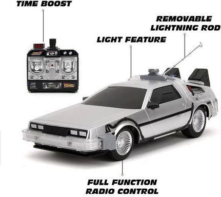 Back To The Future Vehicle Infra Red Controlled 1/16 Rc Time Machine