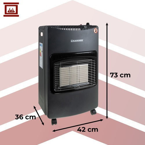 Kaminer Σόμπα Υγραερίου 4200W Γκρι