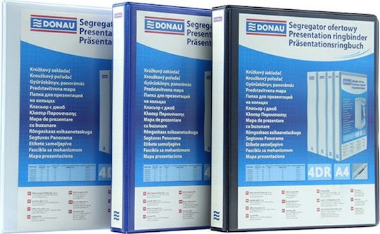 Donau Binder 4 Rings A4 50mm White