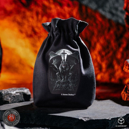 Q Workshop Anne Stokes Dice Bag Gargoyle