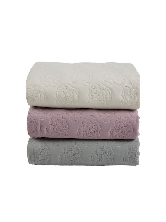 Das Home 0289 Coverlet Queen Size Microfiber Lilac 240x250cm