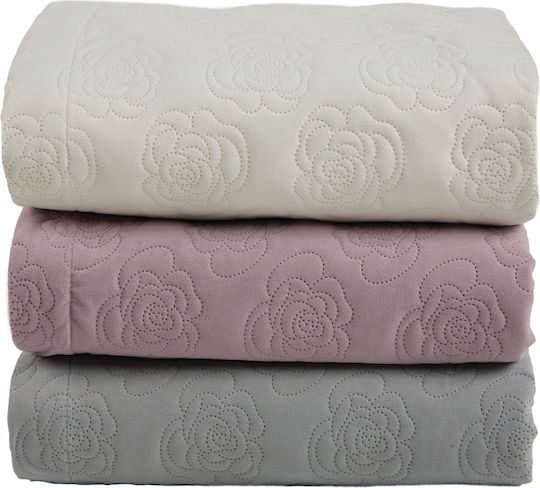 Das Home 0289 Coverlet Queen Size Microfiber Lilac 240x250cm