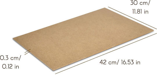 Creative Deco 30 X A3 Mdf Board 420 X 300 X 3 Mm Mdf Boards Crafting Manual Work Ideal Pyrography Laser Cutting Modeling Milling Cnc Plotter Jigsaw
