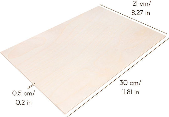 Creative Deco 10 X A4 Plywood 5mm 300 X 210 X 5 Mm Plywood Sheets Diy Crafts Perfect Pyrography Laser Cutting Modeling Milling Cnc Plotter Jigsaw