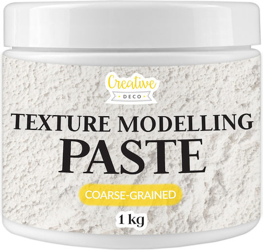 Creative Deco Pastă Structurală Grosieră 1kg Albă Masă Fină Proiecte de Artă