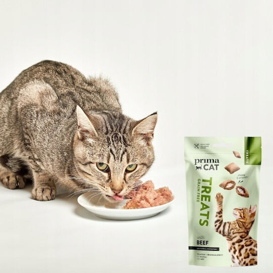 Prima Cat Leckerlis Getreidefrei Mit Kalb Für Erwachsene Katzen 40gr