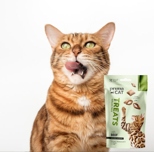 Prima Cat Leckerlis Getreidefrei Mit Kalb Für Erwachsene Katzen 40gr