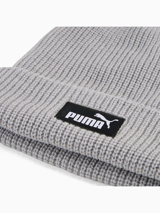 Beanie Beanie with Rib Knit in Gray color