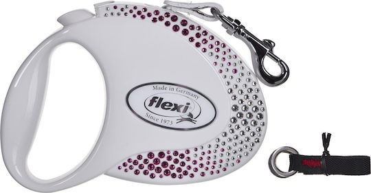 Flexi Каишка/Водач за Куче Каишка Flexi в Бял цвят до 25кг