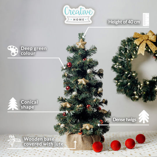Weihnachtsdekoration Baum Klassisch 40cm Grün