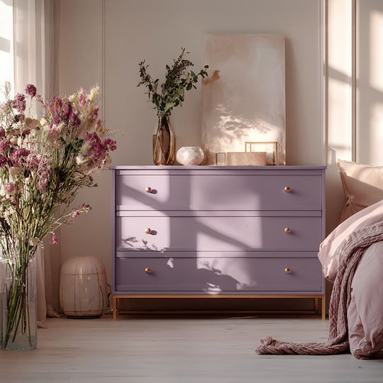 Creative Deco Lilac Purple Chalk Paint 1000 Ml Matte Washable Ideal Furniture Renovation Decoration Decoupage Possible Distressed Gradient Effect