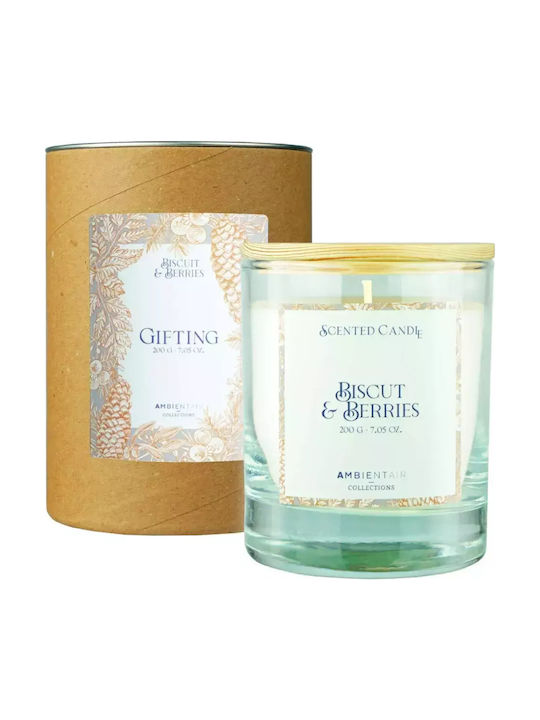 AG Trees Χριστουγεννιάτικο Κερί Καφέ Caramel & Apple