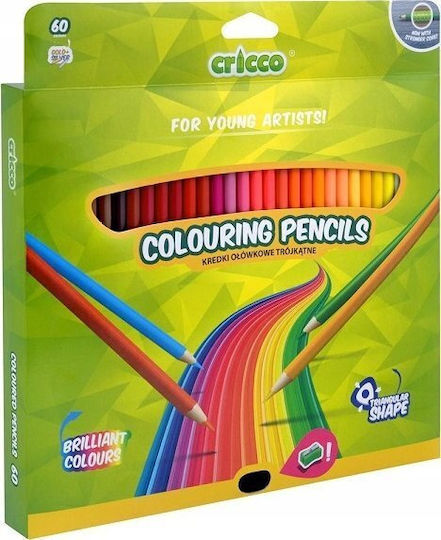 Cricco Ξυλομπογιές Σετ 60 χρώματα