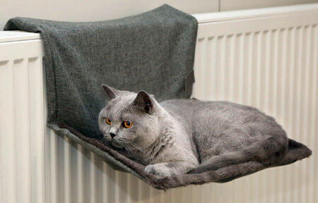 Kerbl Paradies Hängematte Katze für Heizkörper Gray 45cmx30cm