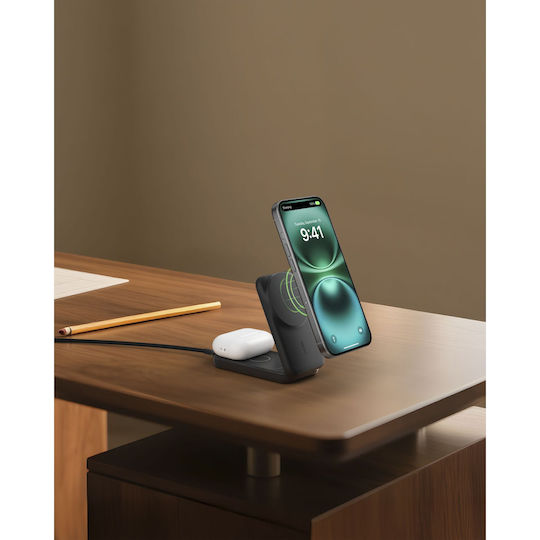 Belkin Безжично зарядно Qi2 25W Черен (UltraCharge)