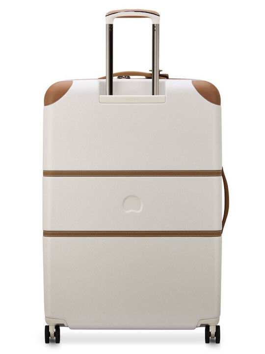 Delsey Chatelet Air Large Travel Suitcase Hard Beige with 4 Wheels Height 82cm