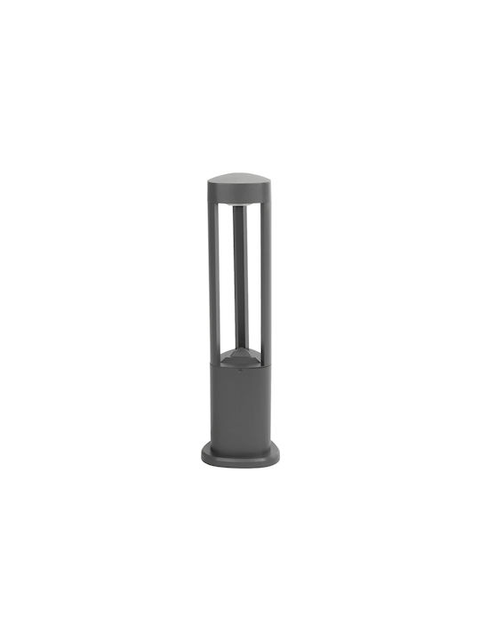 GloboStar Outdoor Floor Lamp Small Post LED 15W with Warm White Light IP65 Gray