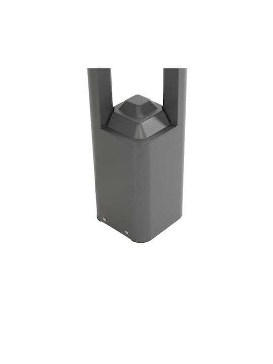 GloboStar Outdoor Floor Lamp Small Post LED 15W with Warm White Light IP65 Gray