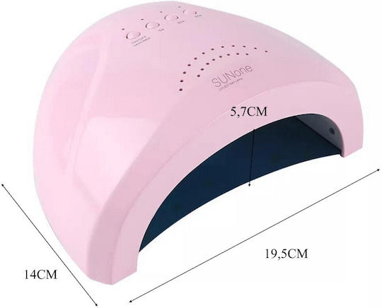 SUN ONE UV Φουρνάκι Νυχιών LED 48W Ροζ
