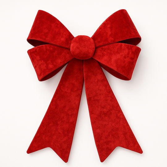 Bakaji Bakaji Christmas Door Wreath 45x60cm Red Door Decoration Christmas