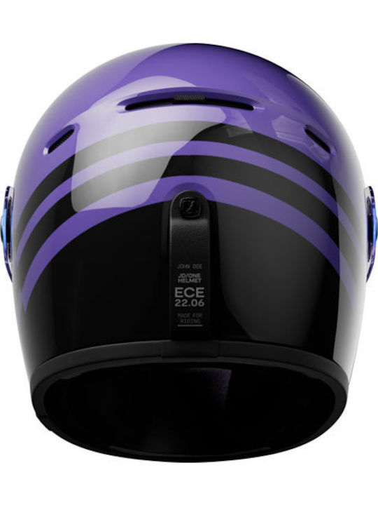 John Doe JD/ONE Spectral Purple Мотоциклетна каска Full Face ECE 22.06