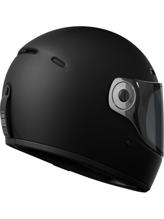John Doe JD/ONE Frozen Black Motorradhelm Volles Gesicht ECE 22.06