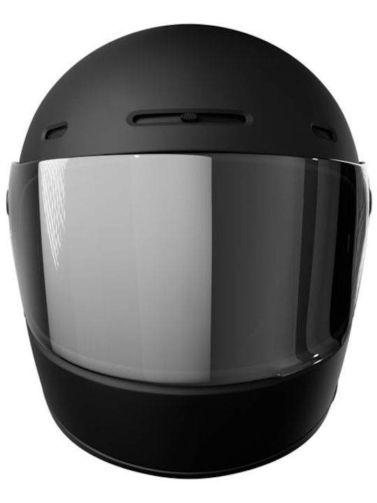 John Doe JD/ONE Frozen Black Motorradhelm Volles Gesicht ECE 22.06