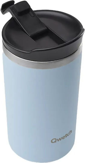 Qwetch Glass Thermos Stainless Steel BPA Free 350ml Qwetch Light Blue