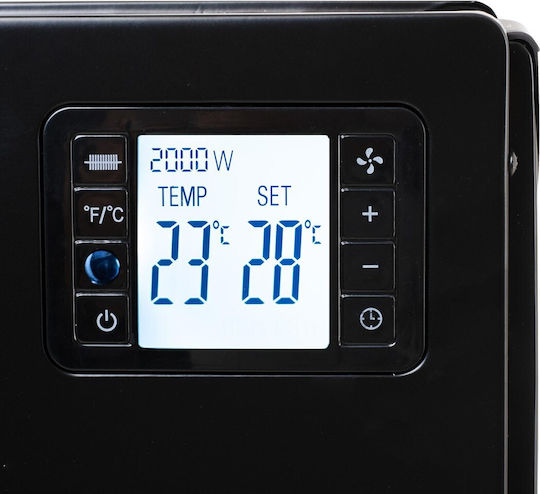 Camry Convector Heater Floor 2000W with Electronic Thermostat 60.5x37.5cm Black