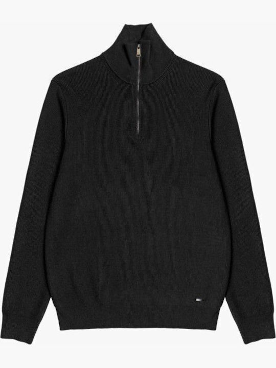 Langarm Herrenbluse Schwarz