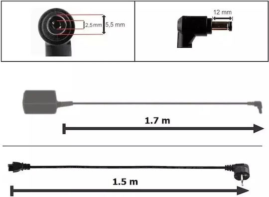 Asus Laptop-Ladegerät 19,5V 7,7A 150W Stecker 5,5x2,5mm Classic Mentor Premium