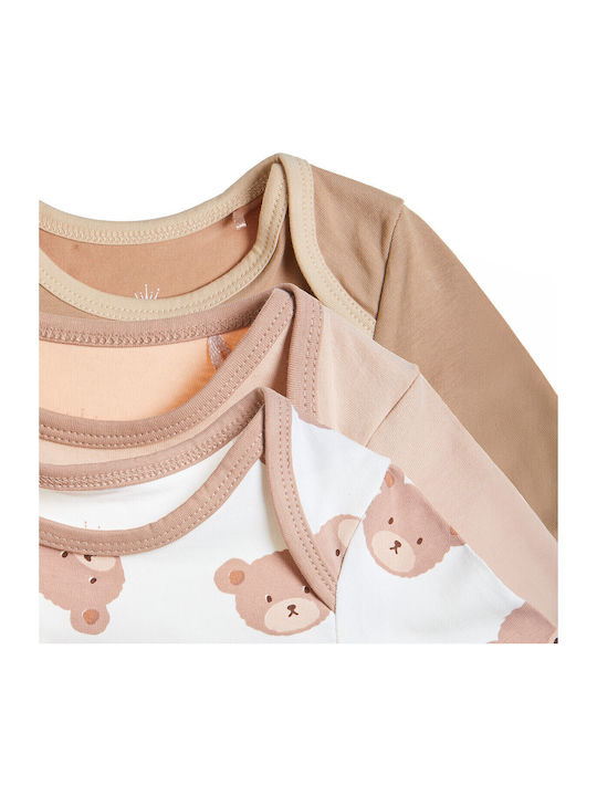 Tender Comforts Baby Bodysuit Set Long-Sleeved Multicolour 3pcs