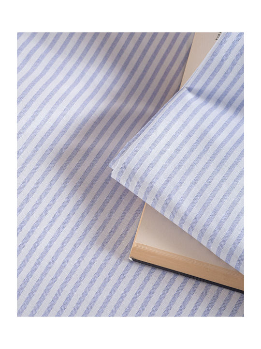 Rythmos Sheet Set with 2 Pillowcases Super-Double with Elastic 160x260+25cm. Motiv Light Blue 3pcs
