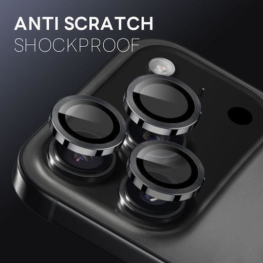 Lens Camera Protection Tempered Glass Black for the iPhone 17 Pro, iPhone 17 Pro Max