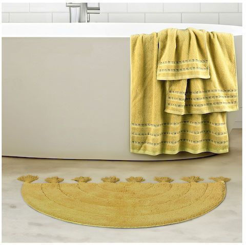 Nima Badematte Baumwolle Rechteckig Solis 35929 Mustard 50x80cm
