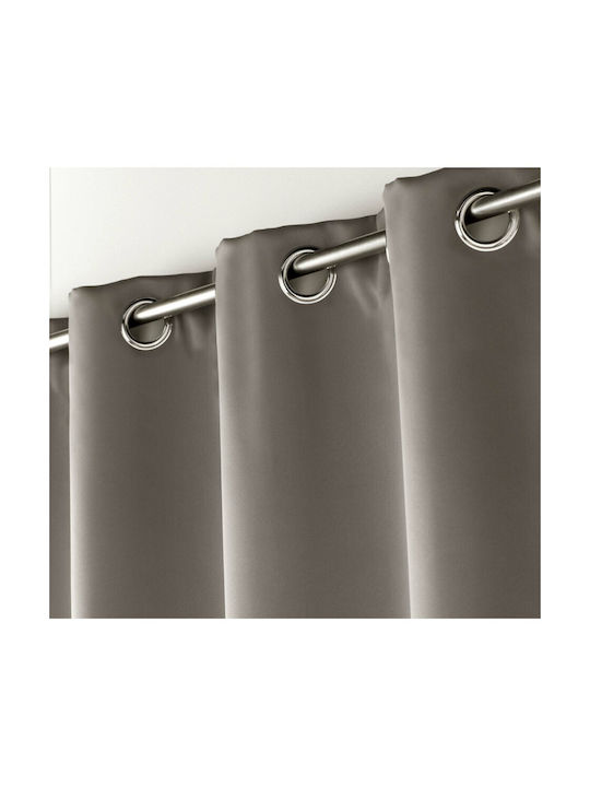 Atmosphera Verdunkelungsvorhang mit Grommets Grau 135x180cm