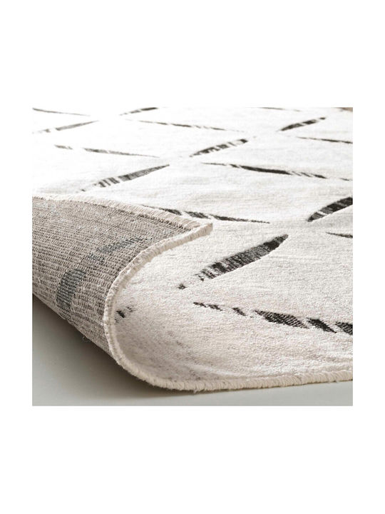 Atmosphera Modesto Living Room Rug Rectangular Ecru and Gray 140x200cm