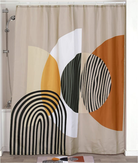 Atmosphera Κουρτίνα Μπάνιου Υφασμάτινη 180x200cm Polyester