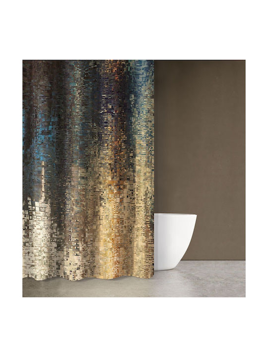 Saint Clair Abstract 101 Duschvorhang 180x200cm Beige 1728030217000