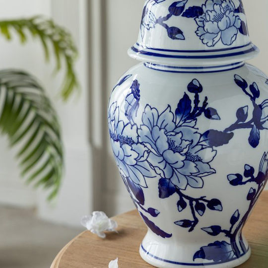 Artekko Decorative Vase Melania White 20x20x36cm