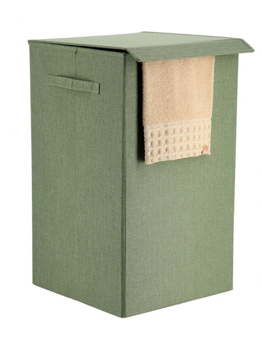 Atmosphera Coș de rufe Tesatura cu capac 35x35x60cm Verde Atmosphera Coș de rufe Tesatura cu capac 35x35x60cm Verde