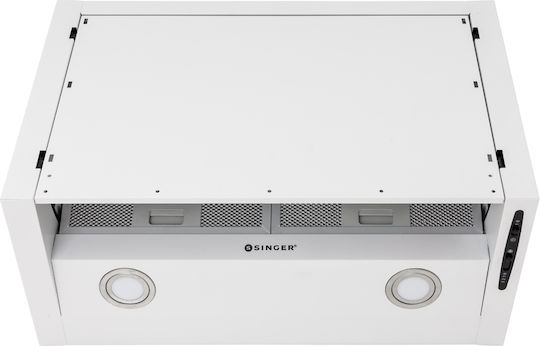 Singer 601 Πτυσσόμενος Απορροφητήρας 60cm Λευκός