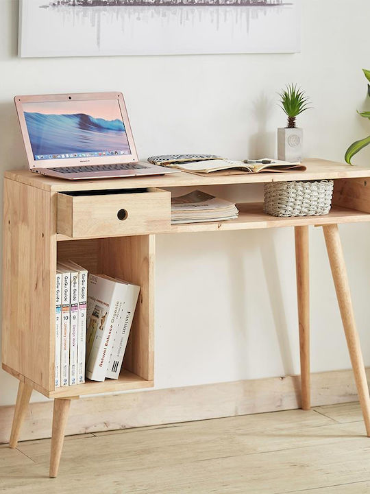 Desk made of Solid Wood Natural 100x40x77cm
