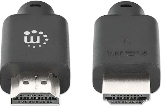 Manhattan HDMI 2.0 Premium High Speed 4K 60Hz HDR Cable HDMI male - HDMI male 7.5m Μαύρο
