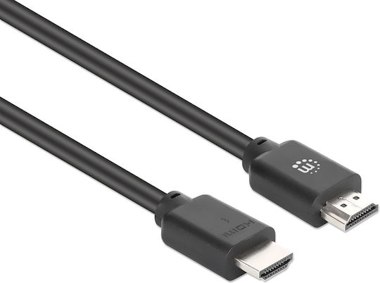 Manhattan HDMI 2.0 Premium High Speed 4K 60Hz HDR Cable HDMI Male - HDMI Male 10m Black