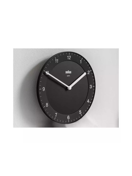 Braun Wanduhr Schwarz Ø24cm