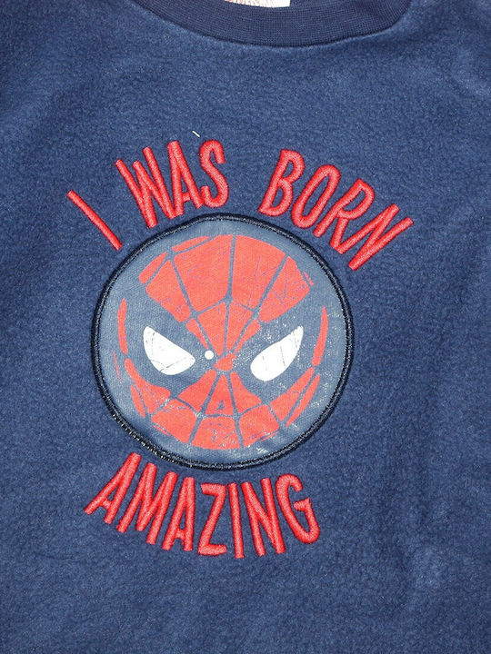 Marvel Kids' Pajamas Winter Fleece Dark Blue