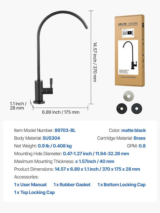 Vevor Kitchen Faucet Counter Bronze