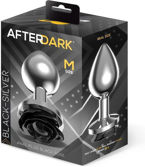 LateToBed Anal Plug Medium Black 9.1cm